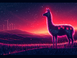 Illustration of River Protocol and Llama logos symbolizing decentralized governance partnership