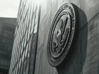 The SEC building with the official logo, symbolizing financial enforcement and investor protection in 2024.