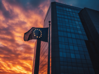 SEC building with Solana logo symbolizing ETF application rejection
