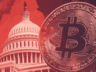 A visual representation of Bitcoin alongside the US Capitol building, symbolizing the government's potential Bitcoin reserve policies.