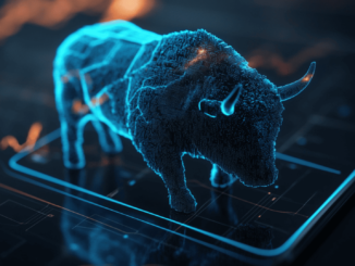 Deutsche Bank logo alongside Bison app interface showcasing euro balance safeguards.