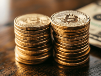 Bitcoin price chart showing downward trend after US reserve announcement