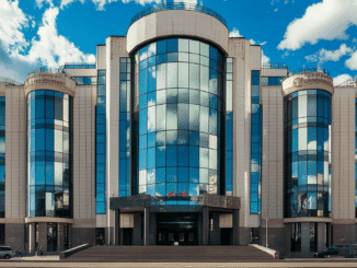 Belarus central bank building symbolizing upcoming digital ruble launch in 2026