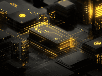Binance Coin price chart showing 9% rise after China Renaissance treasury fund report
