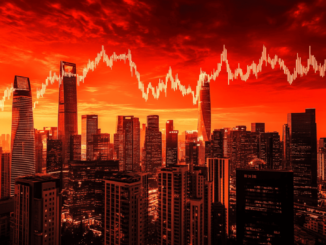 Chart showing sUSD price falling below $1 peg after Synthetix collateral changes