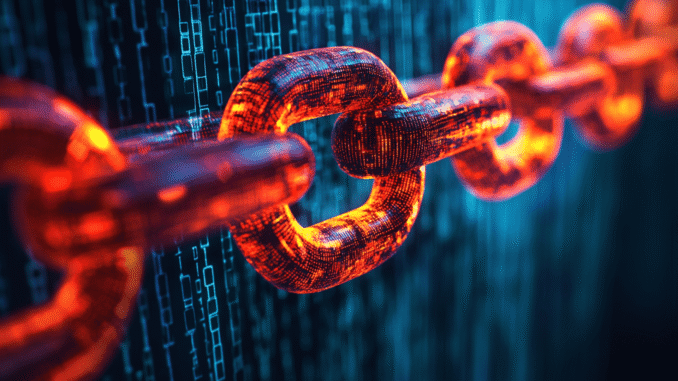 Blockchain code and warning symbol representing Cetus hack and bounty offer Blockchain code and warning symbol representing Cetus hack and bounty offer