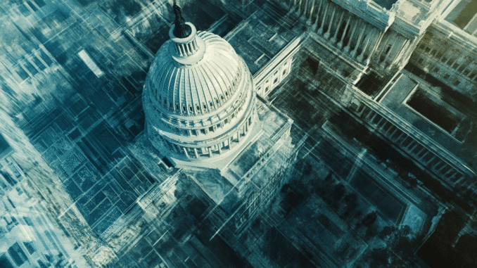 US Capitol building with text overlay reading “GENIUS Act Fails Senate Vote” US Capitol building with text overlay reading “GENIUS Act Fails Senate Vote”