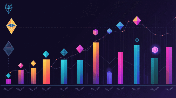 Bar chart showing top blockchains by NFT sales volume in May 2025 including Ethereum, Polygon, Bitcoin, and BNB Chain Bar chart showing top blockchains by NFT sales volume in May 2025 including Ethereum, Polygon, Bitcoin, and BNB Chain