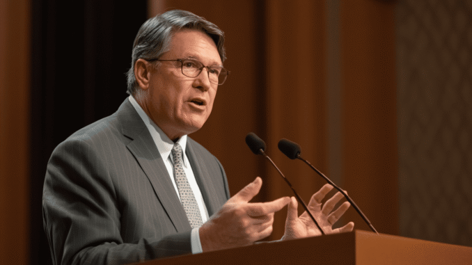 SEC Chair Paul Atkins discussing crypto regulation reforms at a public event SEC Chair Paul Atkins discussing crypto regulation reforms at a public event