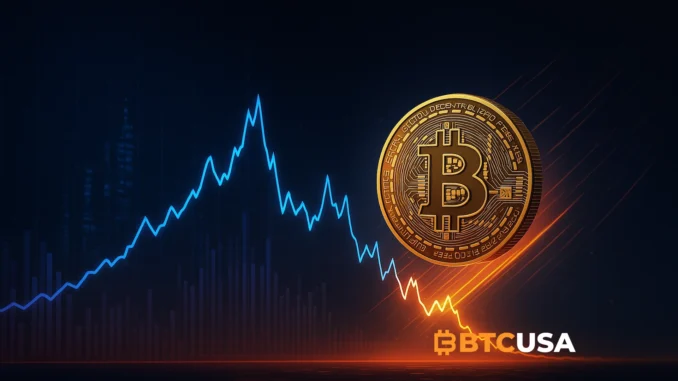 Futuristic illustration symbolizing Bitcoin’s extreme volatility as a hidden source of long-term value