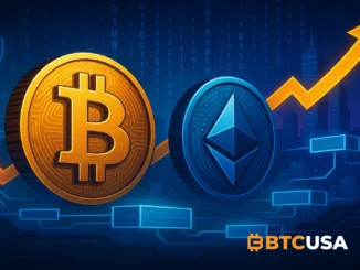 Illustration showing large on-chain transfers of Bitcoin and Ethereum as part of a secure internal wallet upgrade