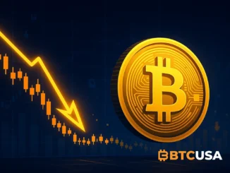 Bitcoin price crash visualization with liquidation symbols and falling chart Massive Long Liquidations Hit the Market