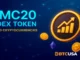 Illustration representing an index token linked to the top 20 cryptocurrencies
