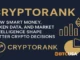 Crypto analytics concept showing charts, token symbols, and market data visuals representing CryptoRank’s platform for smart money analysis
