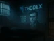 Somber digital illustration of a Turkish prison cell with dim light reflecting off a Thodex logo and a shadowed figure symbolizing tragedy and investigation