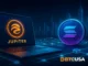Futuristic illustration of Jupiter’s upgraded onchain finance ecosystem on Solana