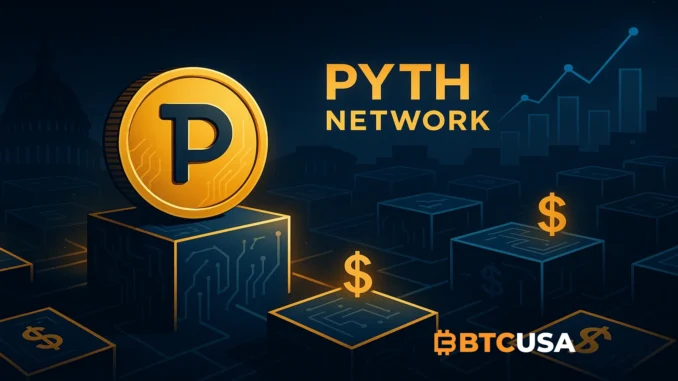 pyth_buyback_btcusa Illustration of Pyth Network executing monthly PYTH token buybacks using DAO revenue