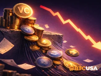 Comparison of venture capital crypto valuations and post-launch fully diluted valuations collapsing