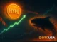Hyperliquid HYPE token illustration with rising price action, representing a short squeeze driven by market momentum.