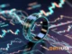 TradingView-style technical analysis illustration with indicators and charts, representing market analysis and trading tools.