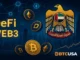 Illustration showing UAE regulations shaping the DeFi sector and the regional crypto regulatory framework.