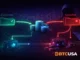 Abstract blockchain security illustration showing manipulated wallet addresses, representing address poisoning attacks in crypto.