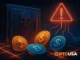 Illustration depicting a DeFi liquidity crisis involving Euler Finance and Telos blockchain connections.