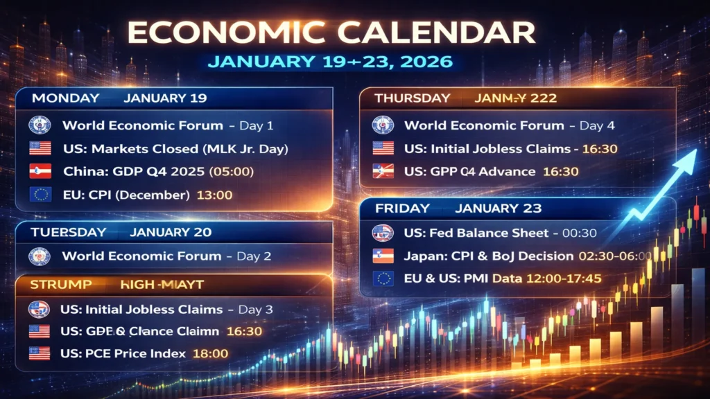 Macro Economic Calendar 19-23 january 2026