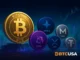 Illustration highlighting the most trending cryptocurrencies based on market activity and social interest.