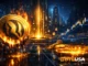 Injective INJ token burn and buyback mechanism with deflationary crypto supply dynamics illustration