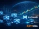 Futuristic Layer 1 blockchain network visual representing Monad ecosystem growth within a long-term Monad price prediction framework