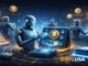 AI agents autonomously managing crypto wallets and transactions across digital financial networks